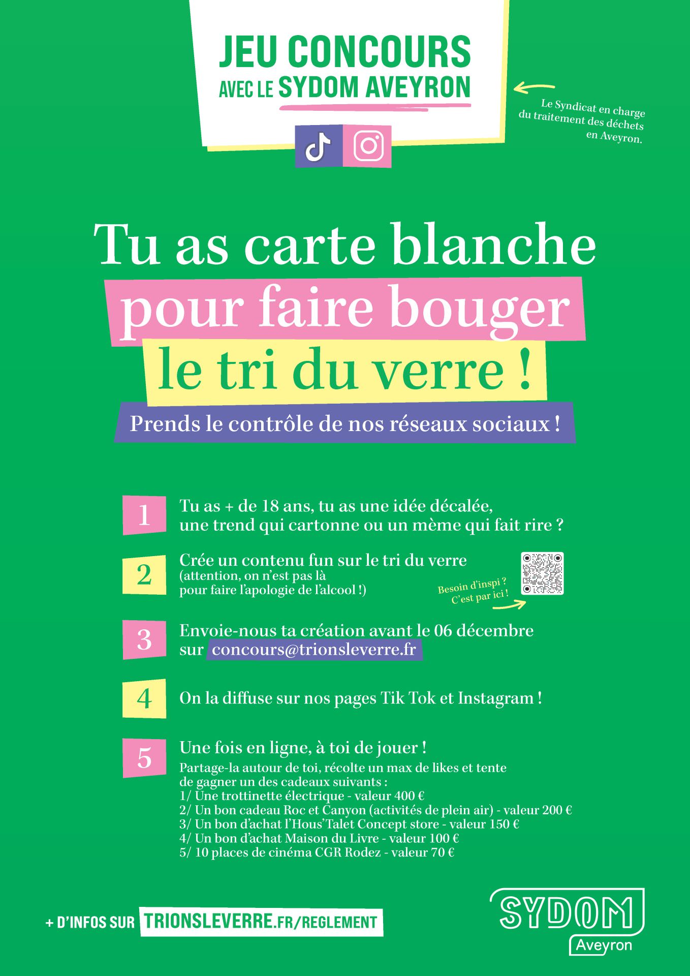 Lire la suite à propos de l’article JEU CONCOURS DU SYDOM AVEYRON